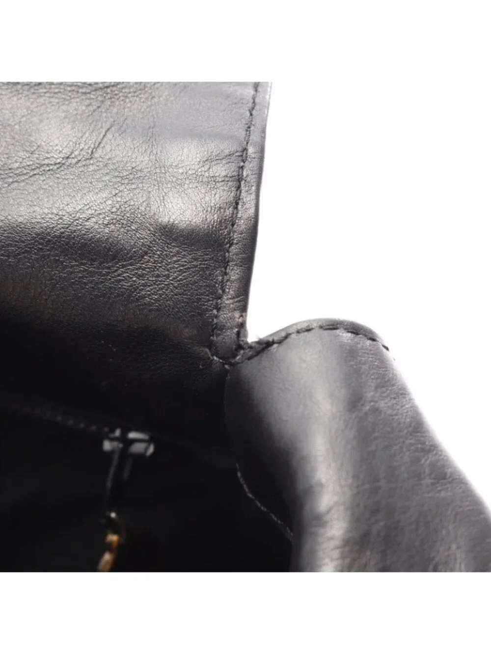 Chanel Shoulder Bag CC Logo Black Lambskin CC